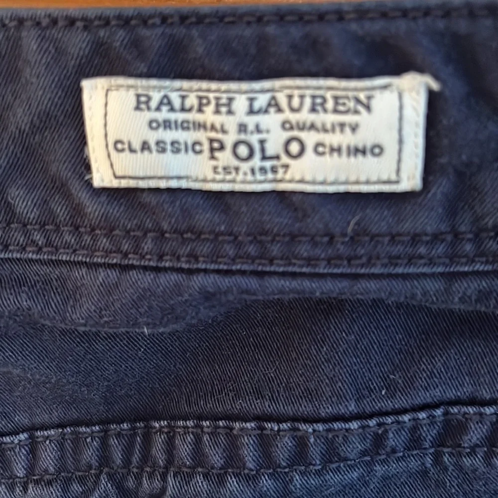 Polo Ralph Lauren Girl’s blue classic chino pants size 7 EUC